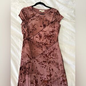 Floral Velvet Western Womens Dress